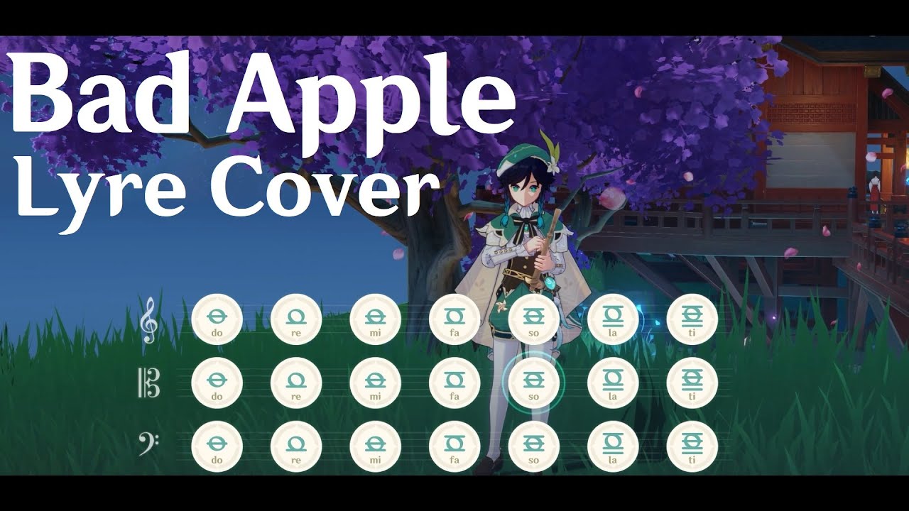 Bad Apple | Genshin Impact Lyre Cover