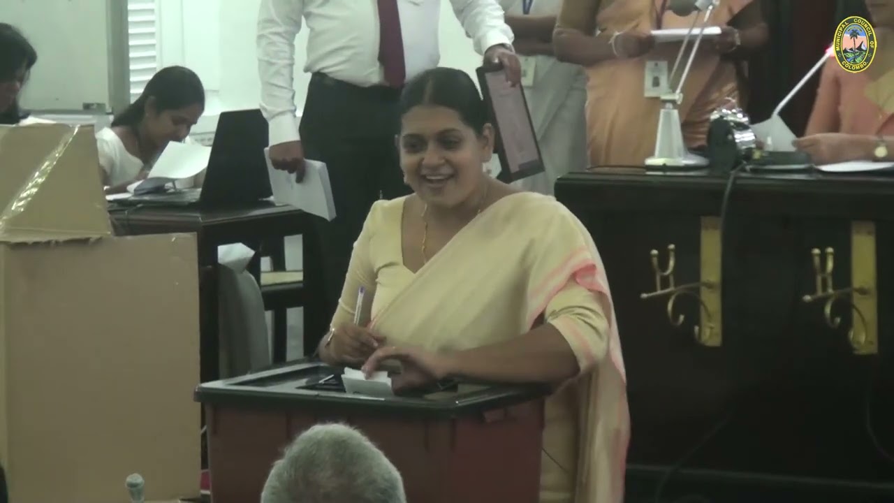 Ms. Vraie Cally Balthazaar has been elected as the New Mayor of Colombo