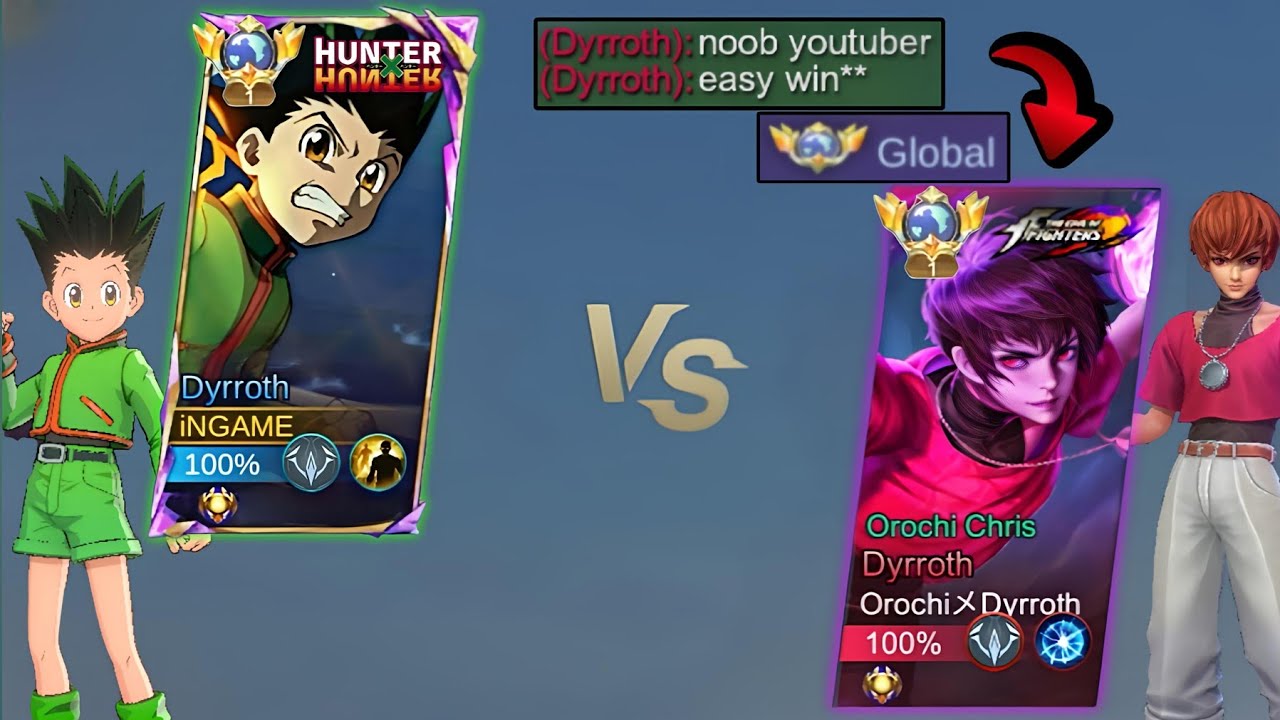 DYRROTH GON vs OROCHI DYRROTH Trashtalker 1v1 HE UNDERESTIMATE ME TOO MUCH💀
