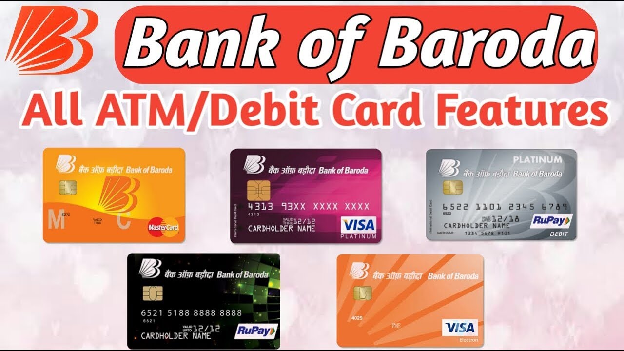 Bank of Baroda ATM/Debit Card Features | Visa/Rupay/Master Card Offers, E-Commerce/Withdrawal Limit