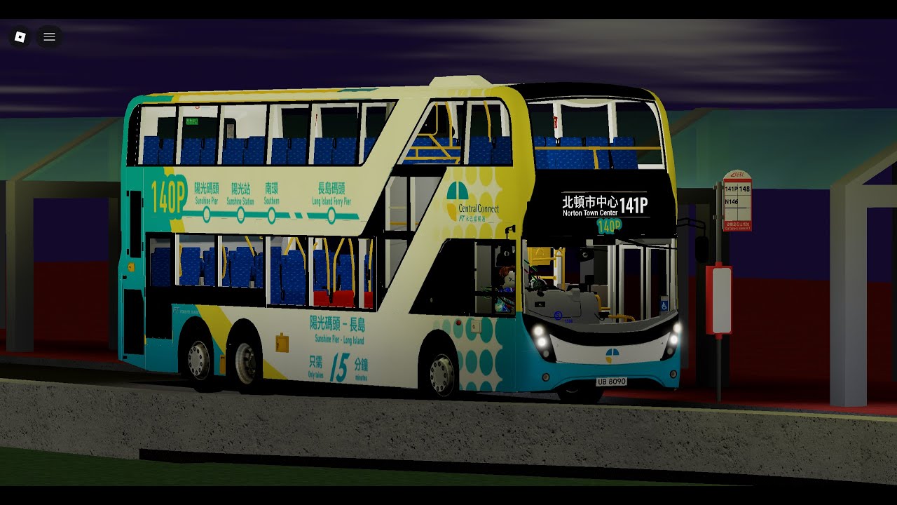 [Roblox Gameplay Ep1279] Roblox 陽光群島141P號線(往北頓市中心) Sunshine Islands Route 141P (to Norton)