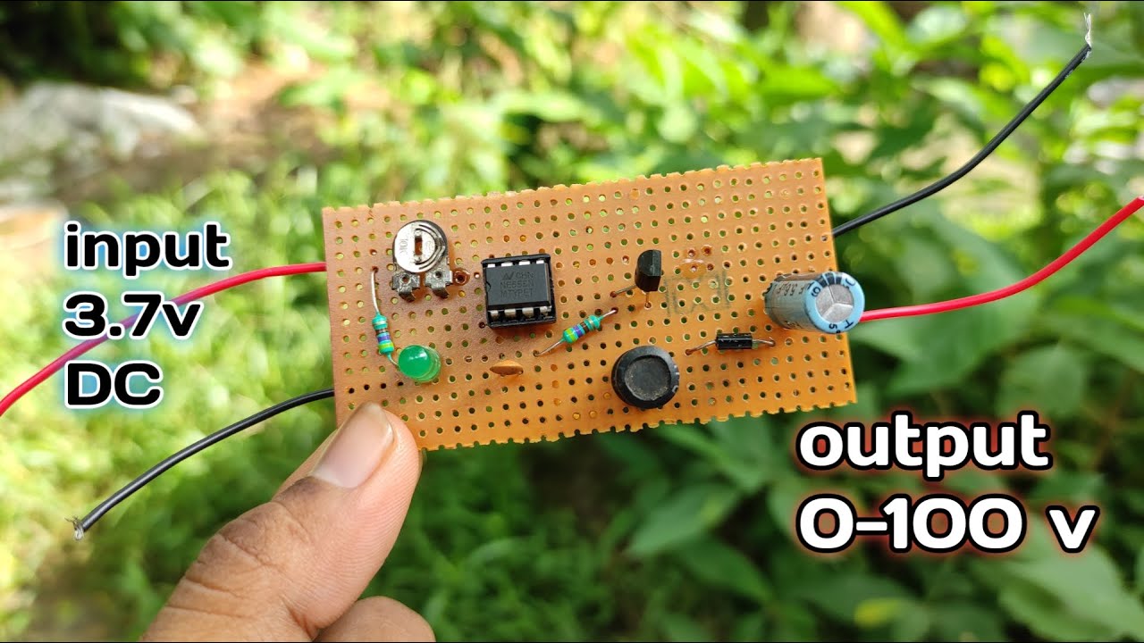 3.7v to 100v variable boost converter with NE555ic and BC547 Transistor  full details #RC Invention