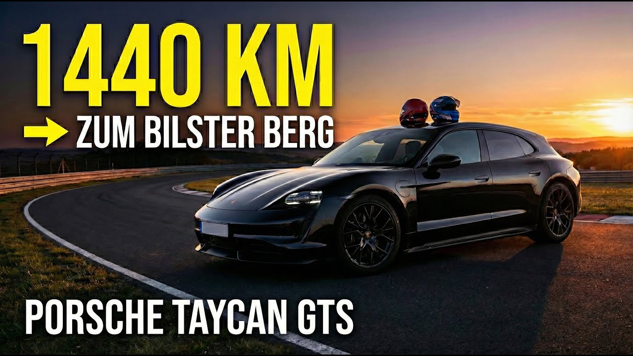 1440 km zum und auf dem Bilster Berg im Porsche Taycan GTS – Laden, Verbrauch & Vollgas!