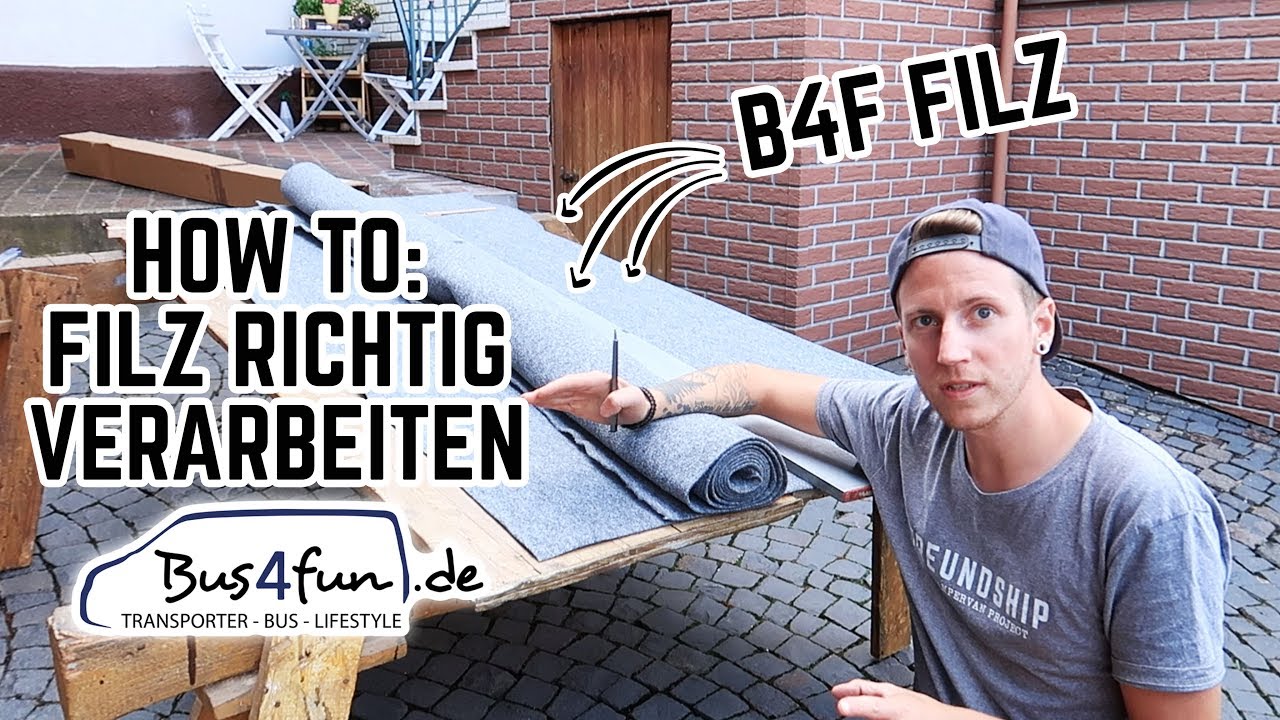 HOW TO: Bus4Fun B4F Carpet Filz im DIY Campervan richtig verkleben // FREUNDSHIP