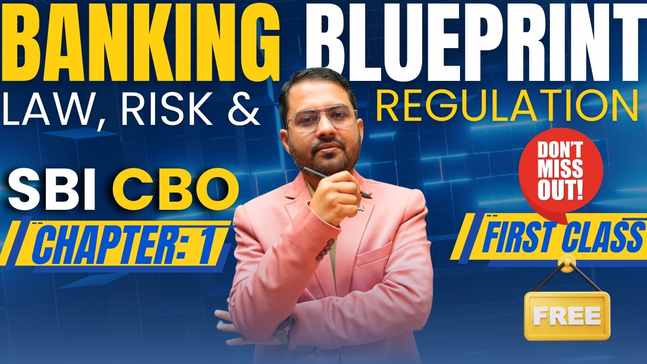 SBI CBO 2026 | Banking Blueprint: Law Risk & Regulation | Banking Chapter 1