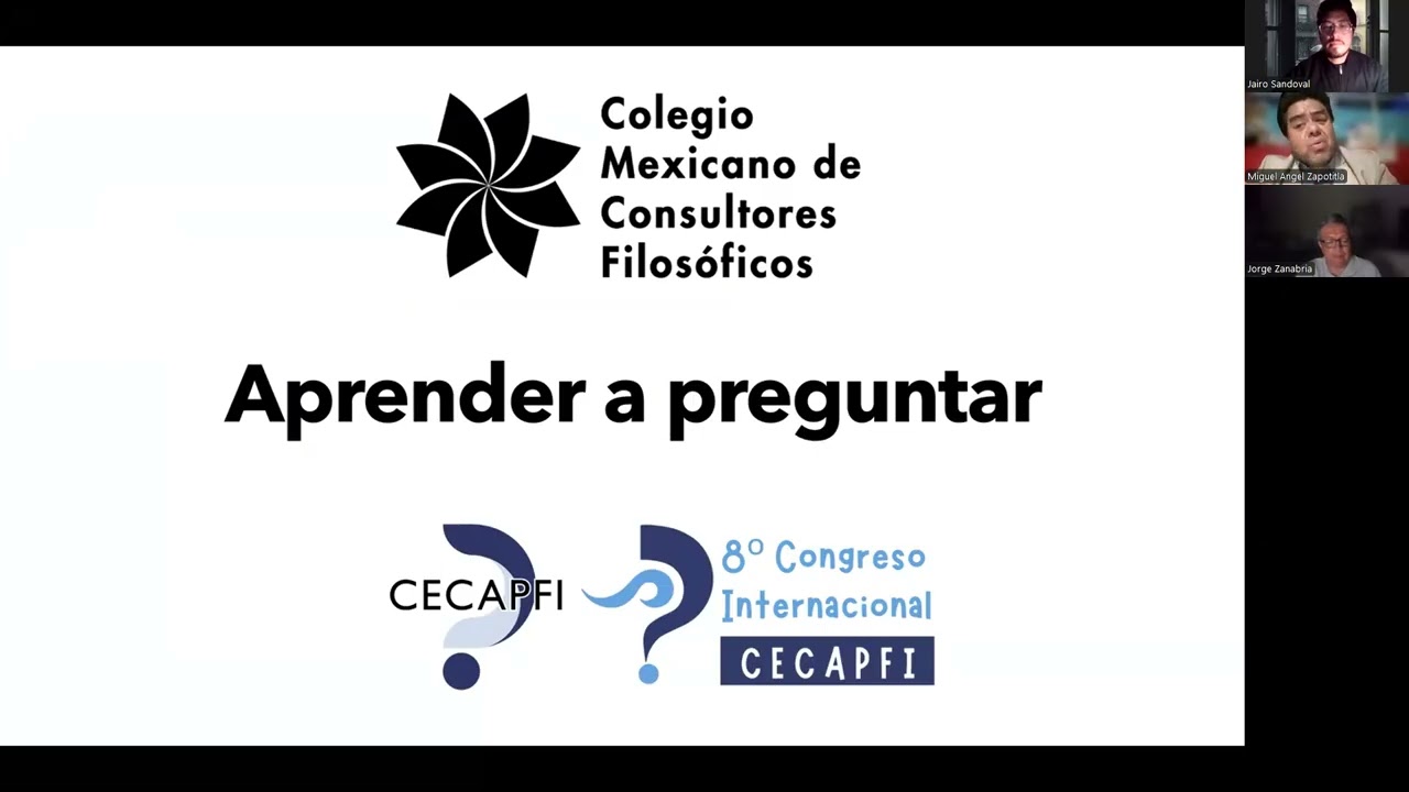 Conversatorio: Aprender a preguntar. ¿Para qué la consultoría filosófica?