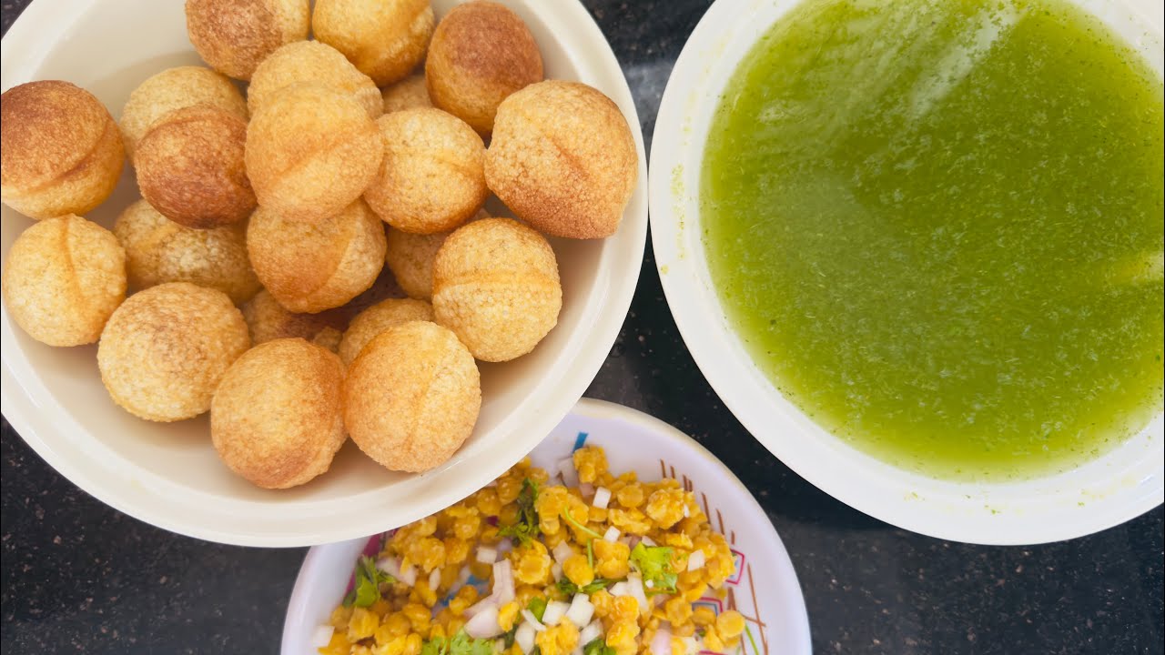 Perfect and easy Golgappa,pani puri  Recipe | Puri, Pani & Masala at Home