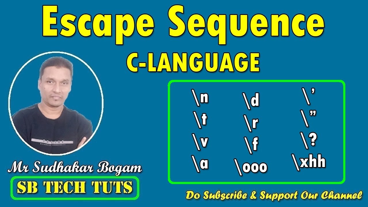 Escape Sequences | C Language | C Programming