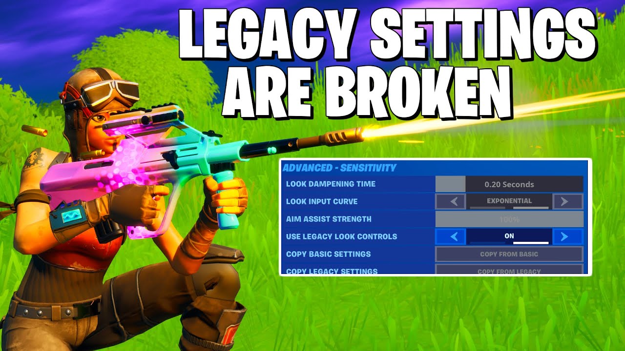 Legacy Settings Are AMAZING In Fortnite Chapter 2 **Fortnite Aim Tips**