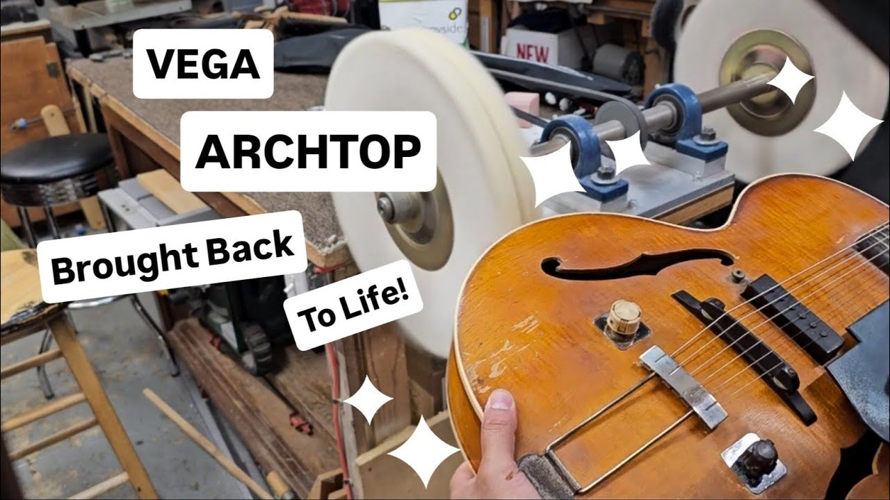 1940s Vega Duo Tron Archtop Restoration! #guitarrepair #archtop