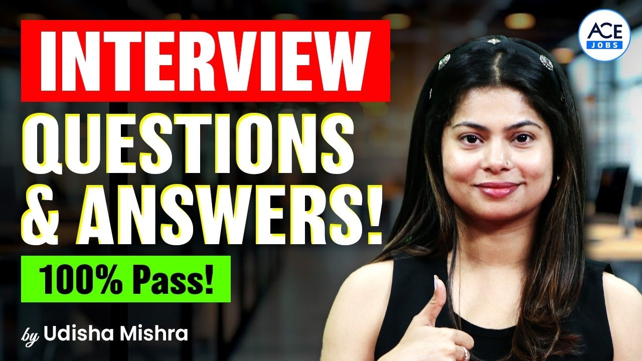 Top 5 Interview Questions and Answers For Freshers | Interview Tips 2026 | Career247 | Udisha ma'am