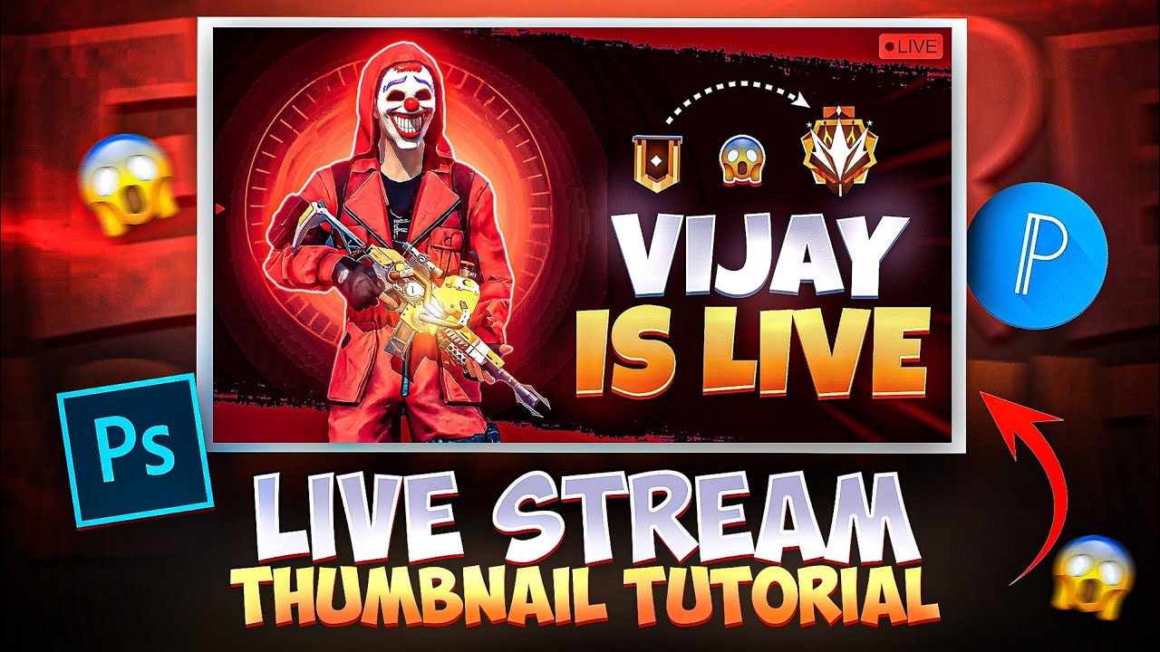 How To Make Free Fire Live Stream Thumbnail In Android | Free Fire Thumbnail Tutorial