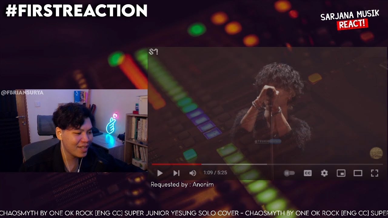 Super Junior Yesung Solo Cover - Chaosmyth by ONE OK ROCK | SARJANA MUSIK REACT