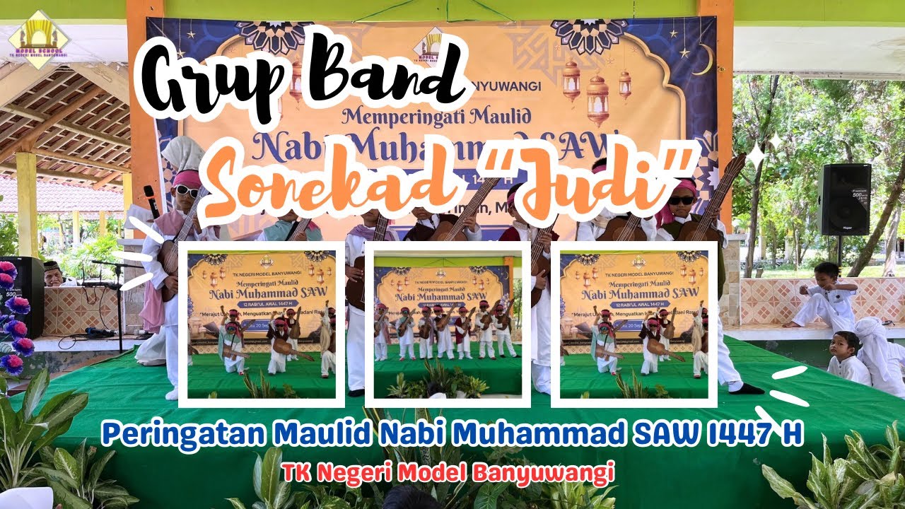 Tari Kreasi | Grup Band Sonekad | Judi | TK Negeri Model Banyuwangi ~ Rhoma Irama