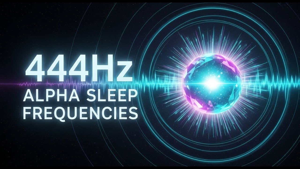 444Hz Zen Healing Frequencies | Alpha Sleep Music, Stress Relief & Relaxation