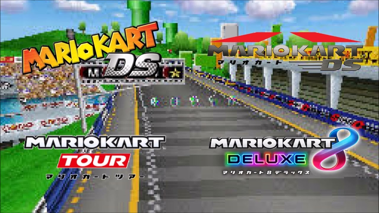 エイトクロスサーキット / DS マリオサーキット BGM 同時再生(Figure-8 Circuit / DS Mario Circuit Theme Mashup)