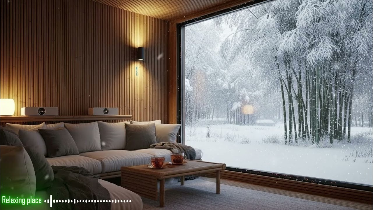 Relaxing music, relieves stress, anxiety, depression, music for good sleep for winter