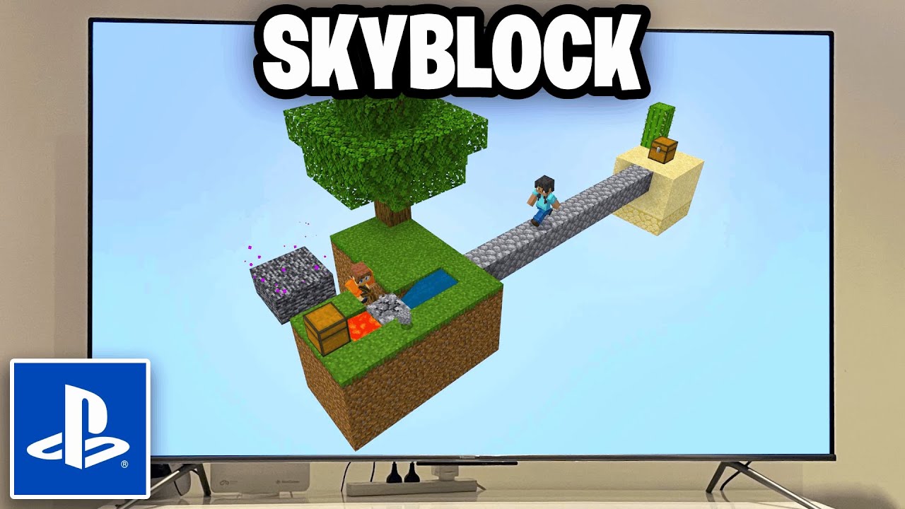 Как играть в Skyblock в Minecraft на PS5! - Учебное пособие