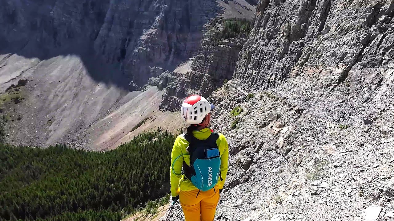 Exposure Warning: Lineham Falls Cliff Route to Lineham Lakes - Waterton, AB