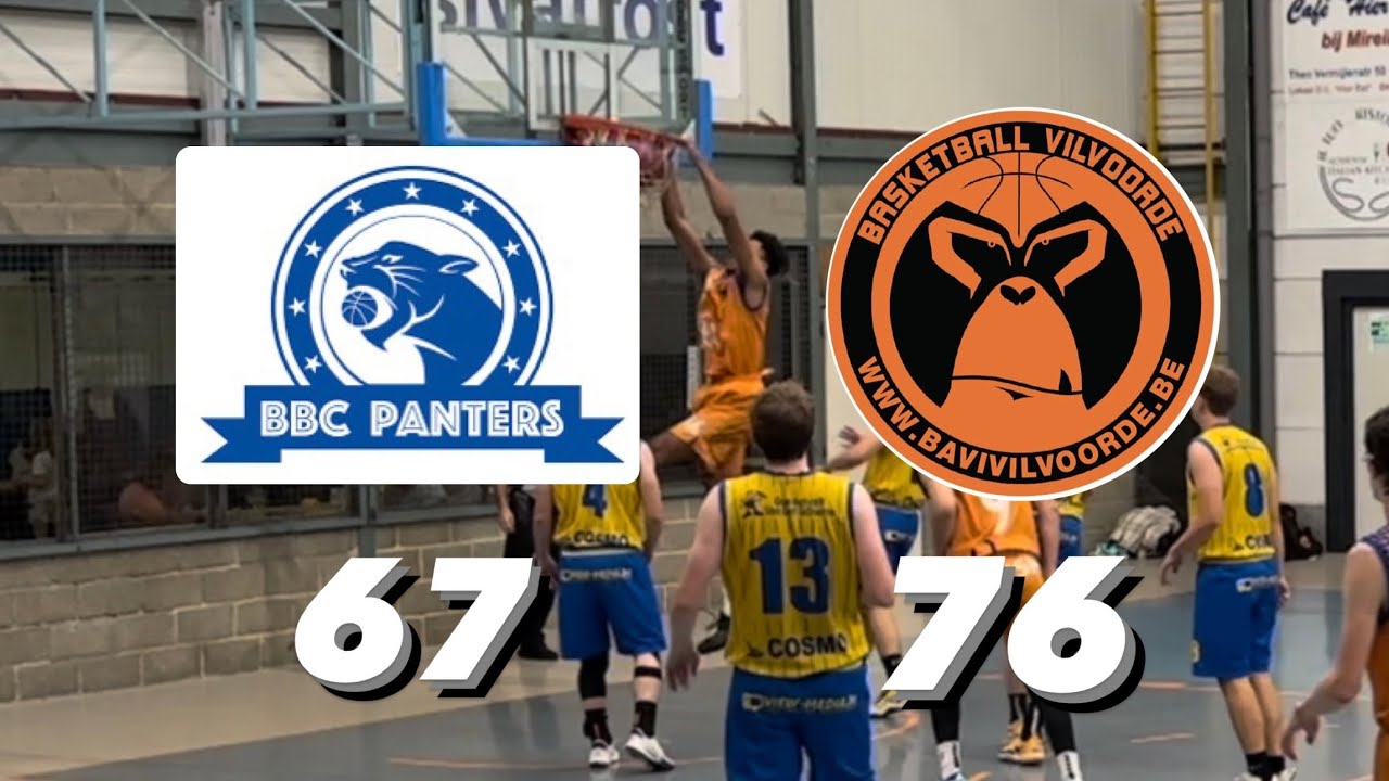 2e Landelijke: Panters Baasrode vs Bavi Vilvoorde: 67-76