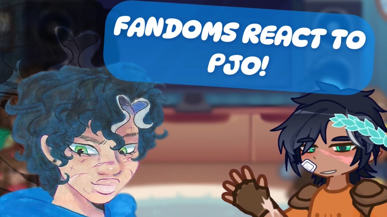 FANDOMS REACT | Percy Jackson | PART 1 (FULL VIDEO!) | #gacha #gachareact #fandomreact #PJO