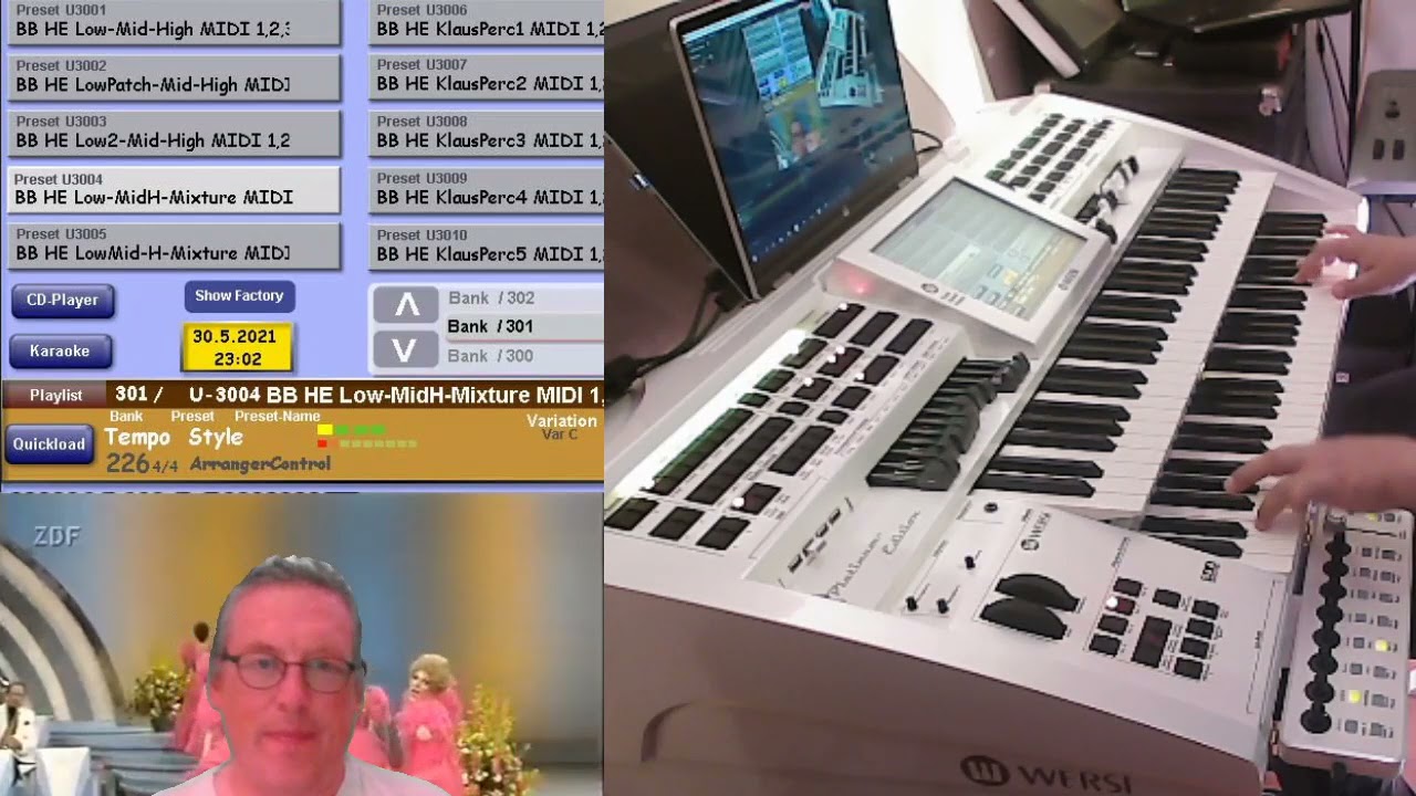 Musik ist Trumpf gespielt auf Wersi OAS + Deebach BlackBox