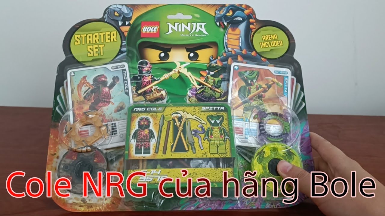 Review Ninjago hàng cổ - Cole NRG của hãng Bole | Đầu Rêu