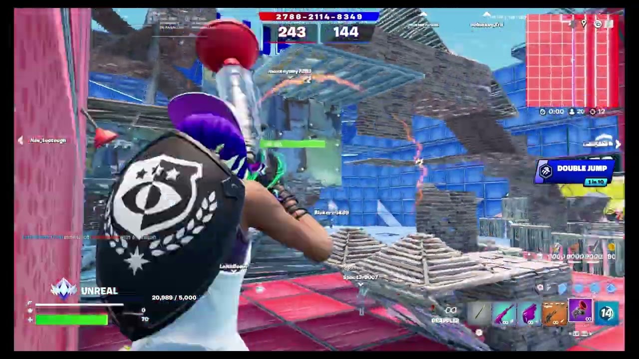 Fortnite super red vs blue and rocket wars