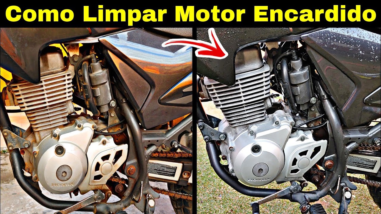 Como Limpar o Motor da Moto e Dar Brilho Diy