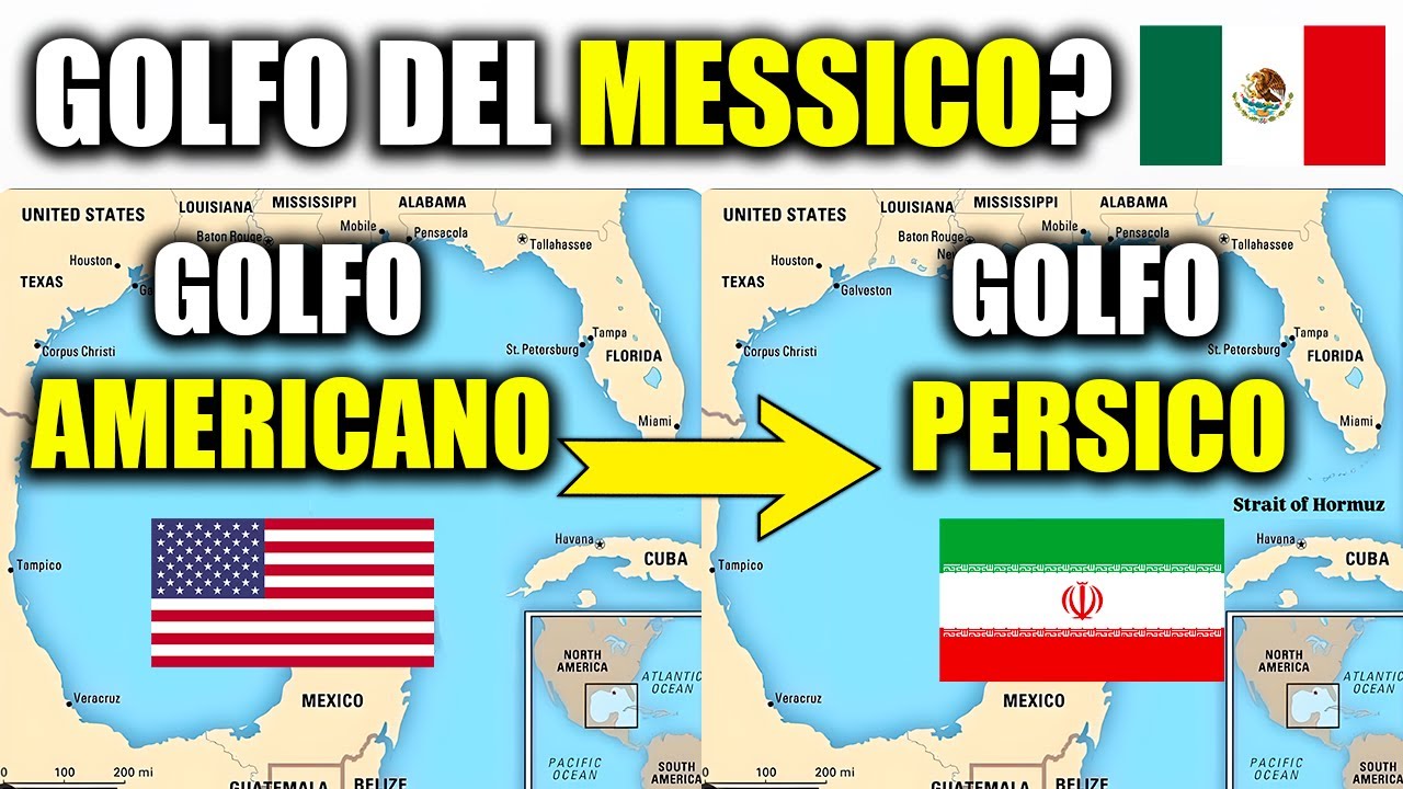 IL GOLFO DEL MESSICO CAMBIA NOME??? (MAPPE TERRIBILI)