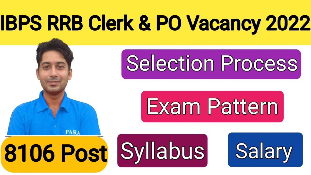 IBPS RRB Vacancy 2022 Notification | IBPS RRB Clerk & PO Syllabus | Pre & Mains Exam Pattern |Salary
