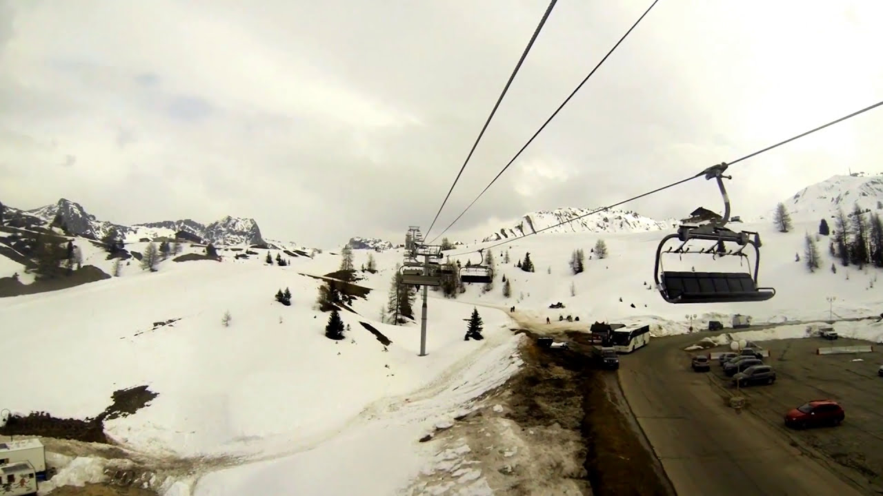La Plagne, Plagne Villages, Plagne Soleil - Télésiège debrayable Bergerie, chairlift
