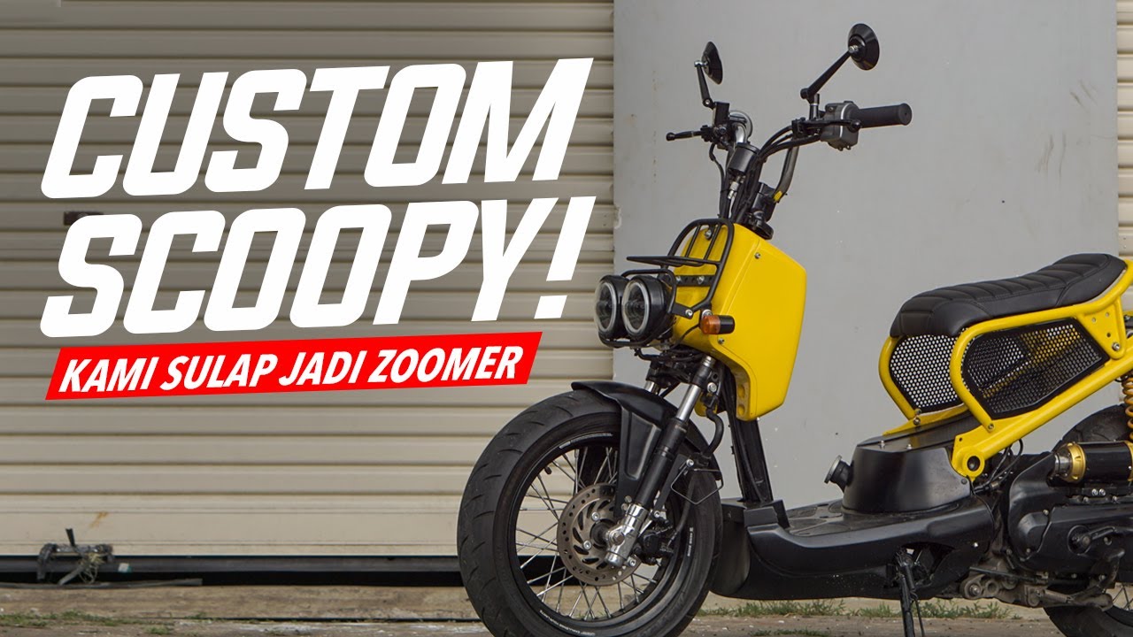 Custom Honda Scoopy Jadi Zoomer #AtenxKatros