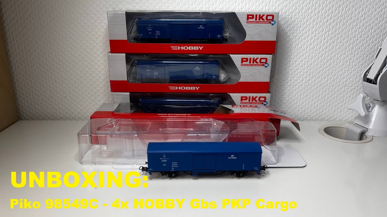 UNBOXING: Piko 98549C - 4x HOBBY Gbs PKP Cargo