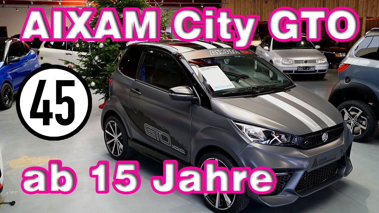 Der Aixam City GTO in graphitmatt mit schicker Folierung - GAMMA Fahrzeuge