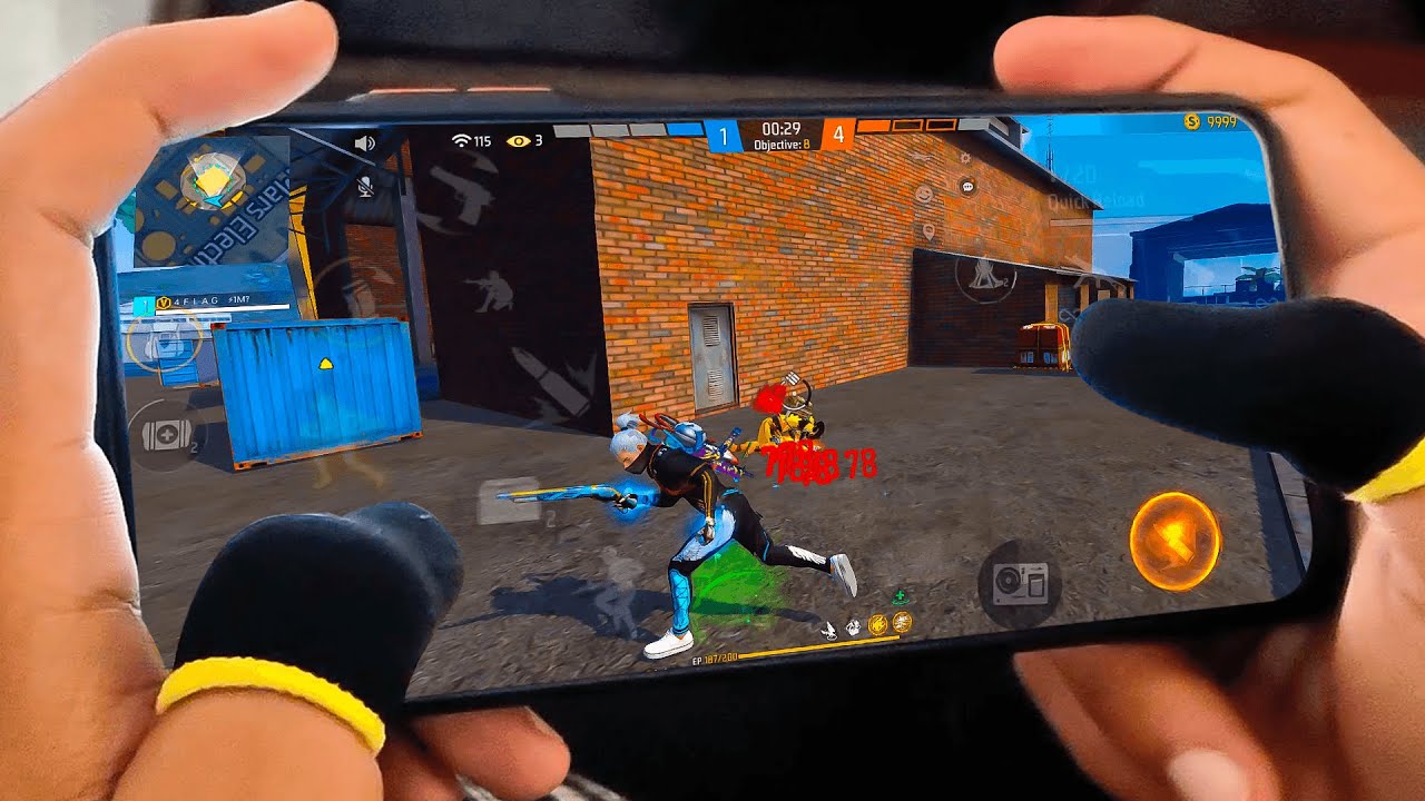 1 VS 3  HANDCAM  ONEPLUS 1OT 📲 SETTINGS ⚙️ HUD + SENSI + DPI [FREE FIRE HIGHLIGHTS] 😍