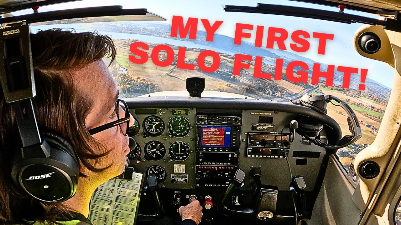 My First Solo Flight - VFR, Cessna 172S - Norway 🇳🇴✈️