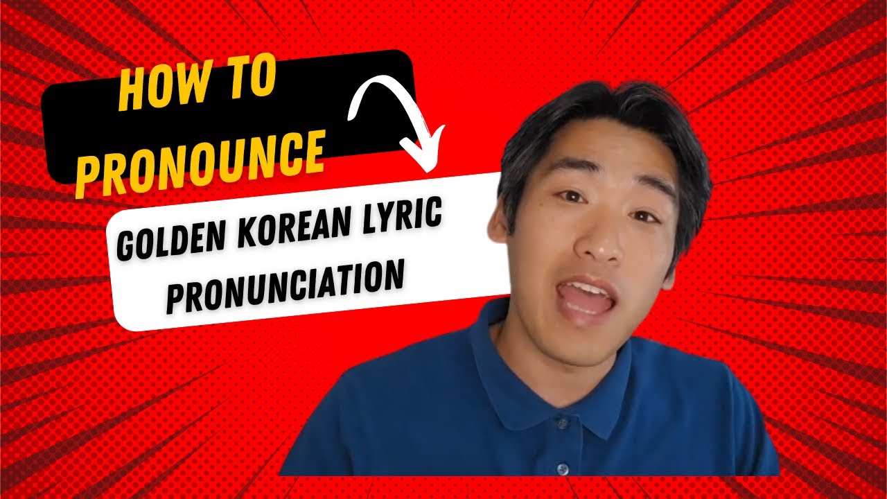 Kpop 'Golden' Lyric Pronunciation:  #koreanlearning  #koreangrammar