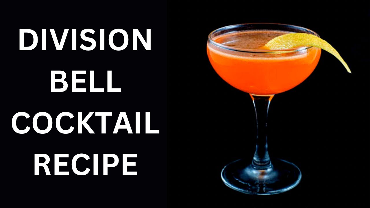 Division Bell Cocktail recipe/ Let's Talk Drinks
