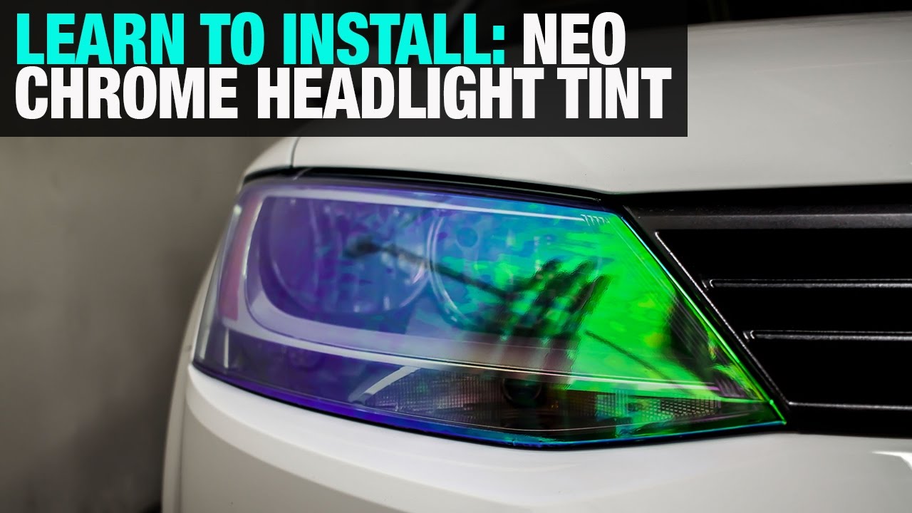How To Install Neo Chrome Headlight Tint Film 