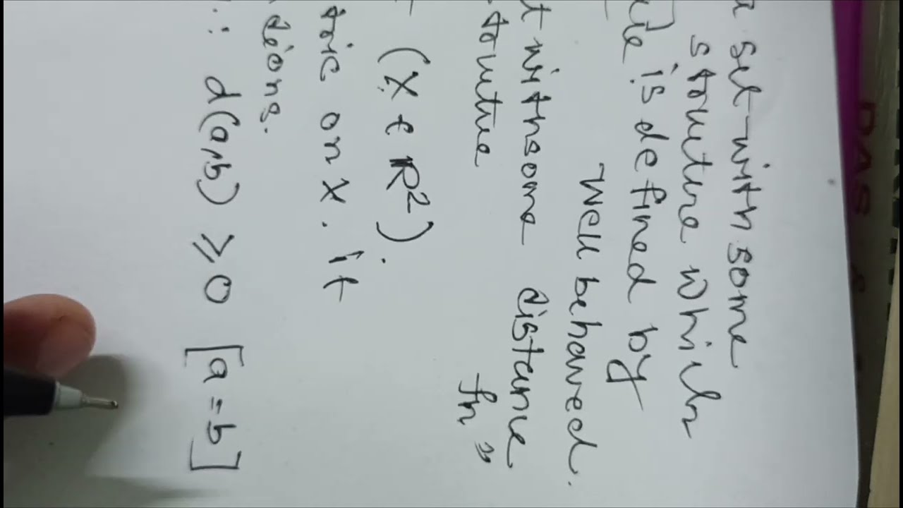 Metric | metric space | Triangle inequality| IIT JAM