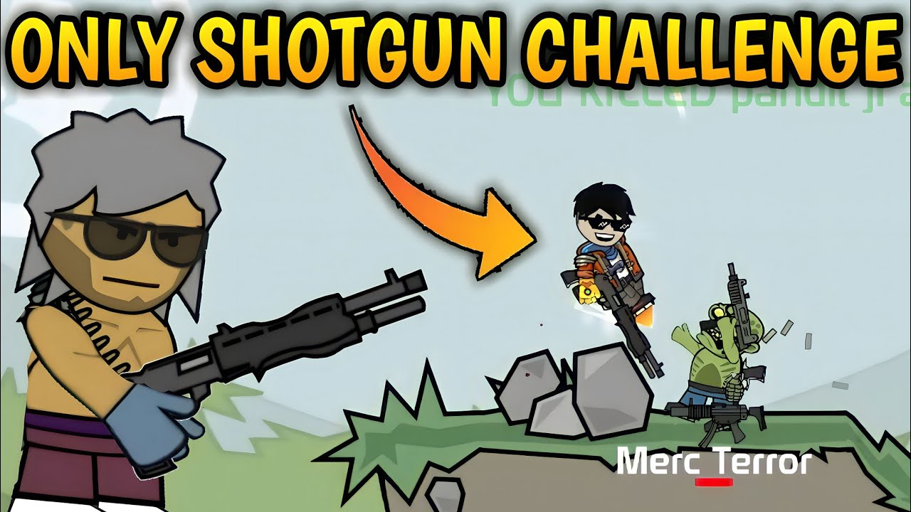 shotgun challenge in mini militia 🤣 # 1