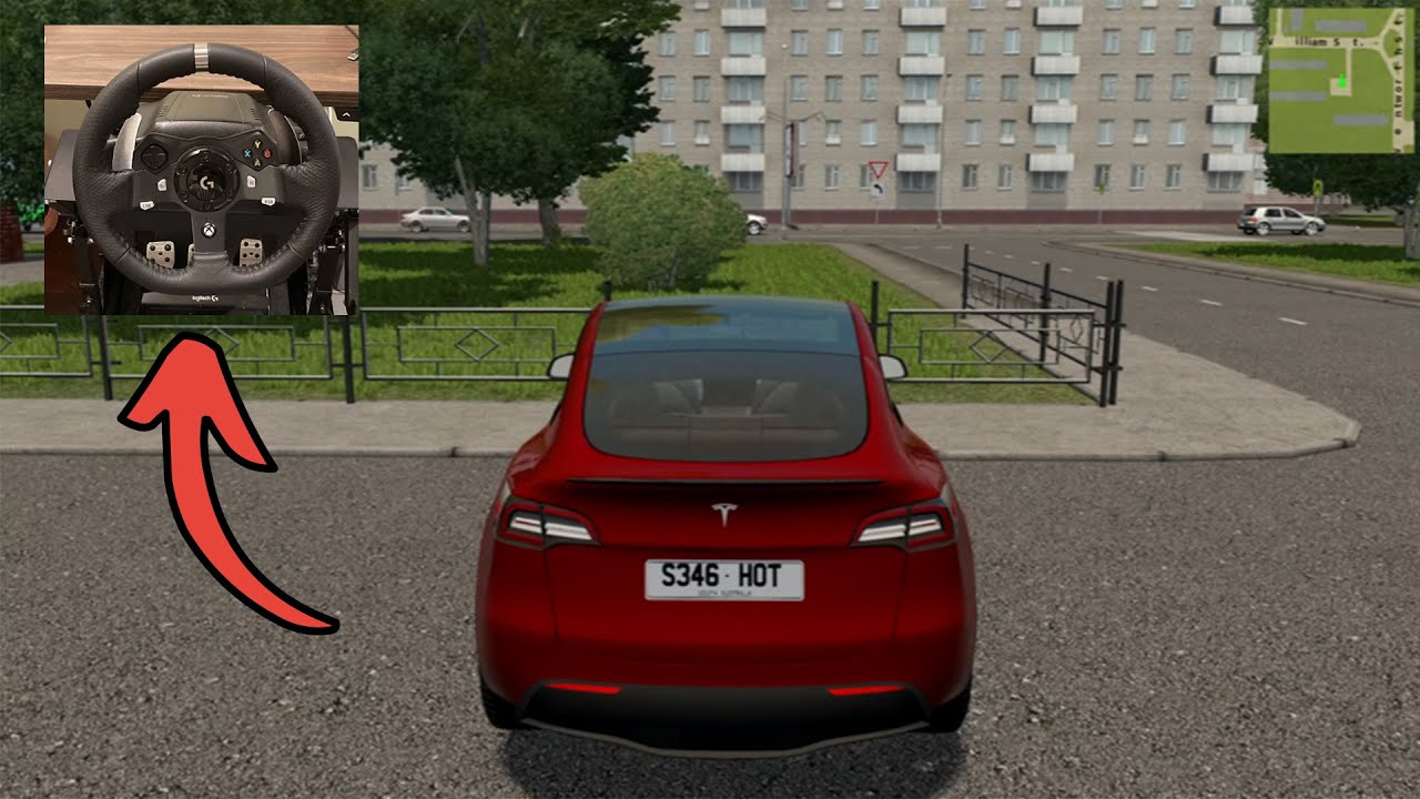 2021 Tesla Model Y - City Car Driving [Logitech G920 Gameplay]