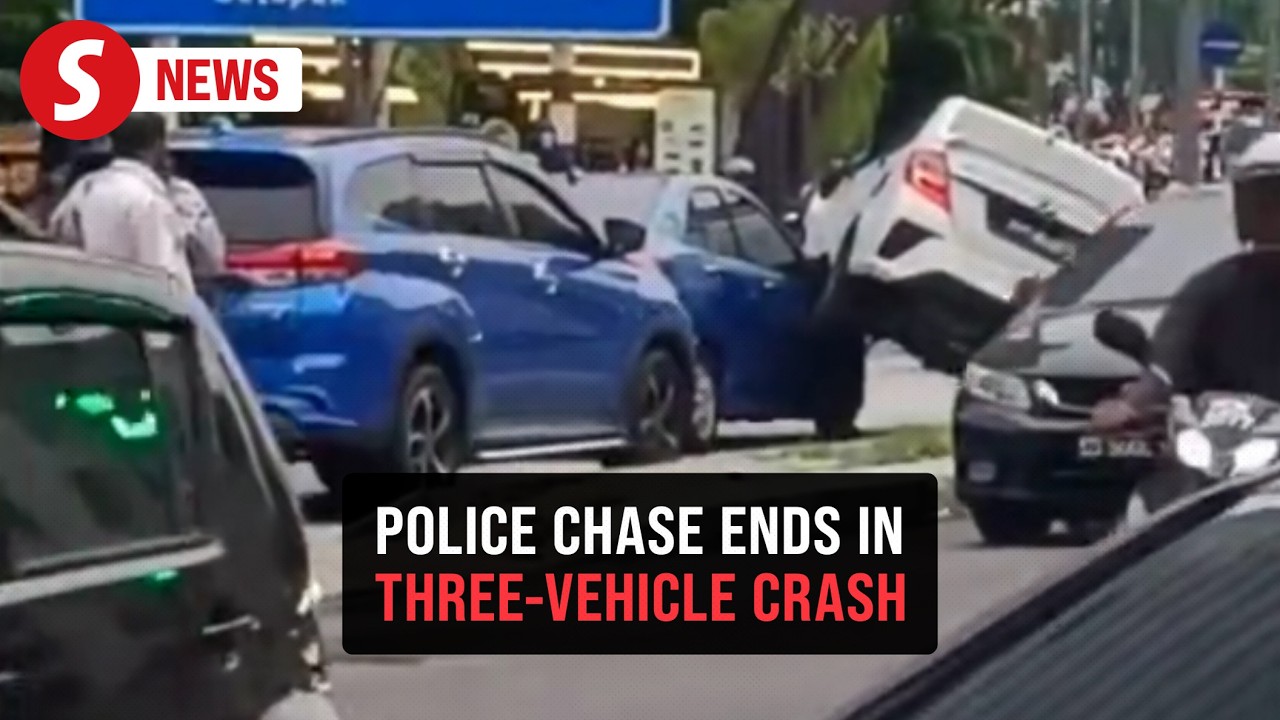 Man caught with drugs after police chase ends in Jalan Ampang crash