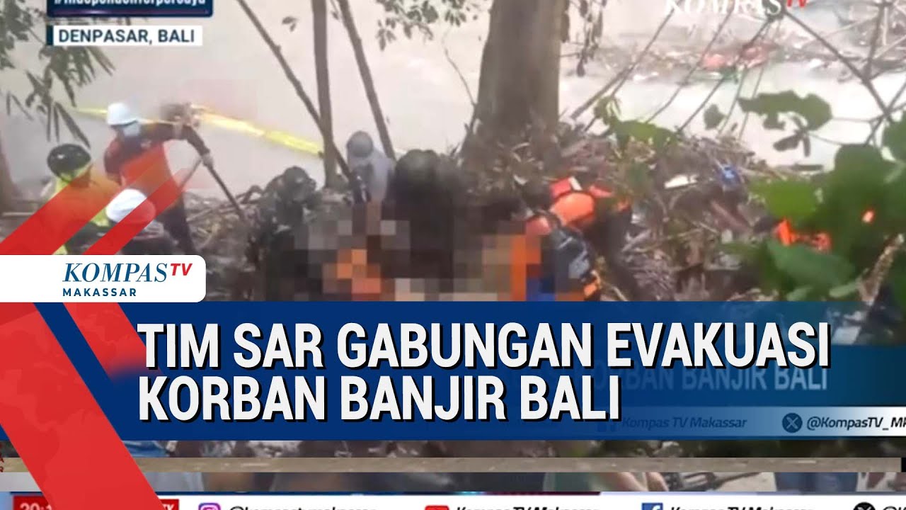 Tim SAR Gabungan Evakuasi Korban Banjir Bandang Bali