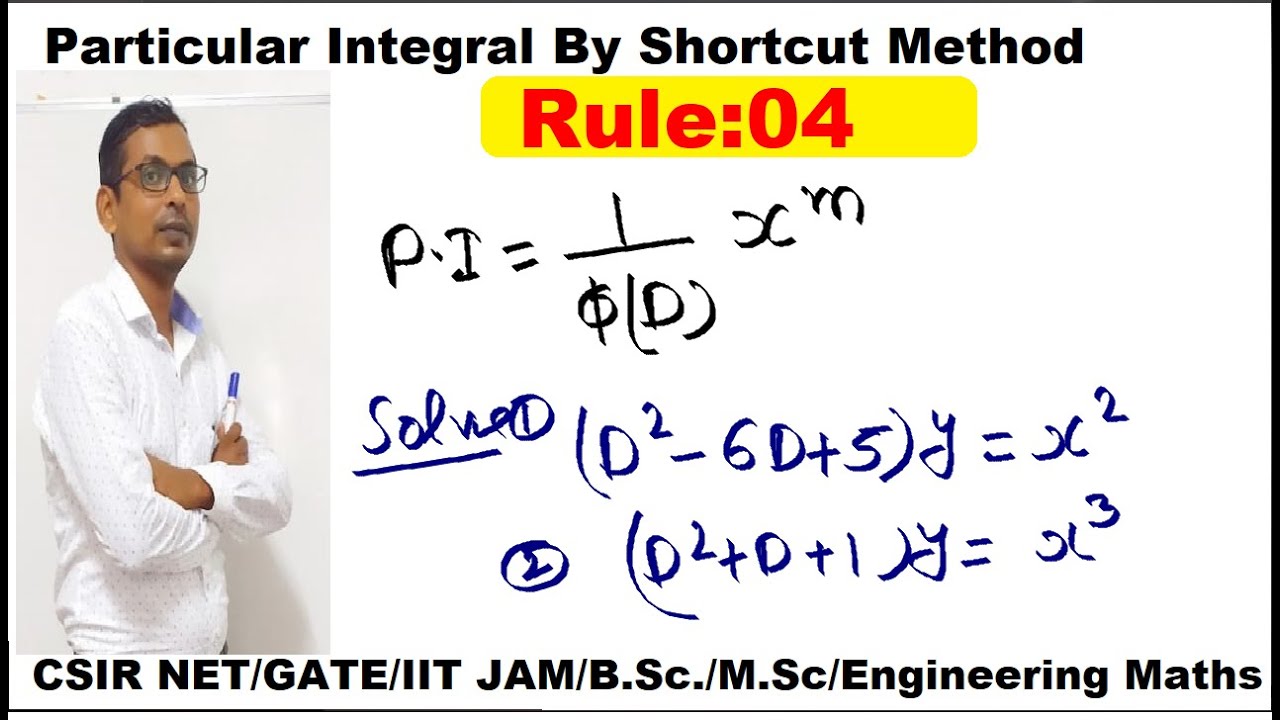 #09 find  Particular Integral when f(x)=x^m | solve (D^-6D+5)y=x^2 | PI of algebraic function x^n