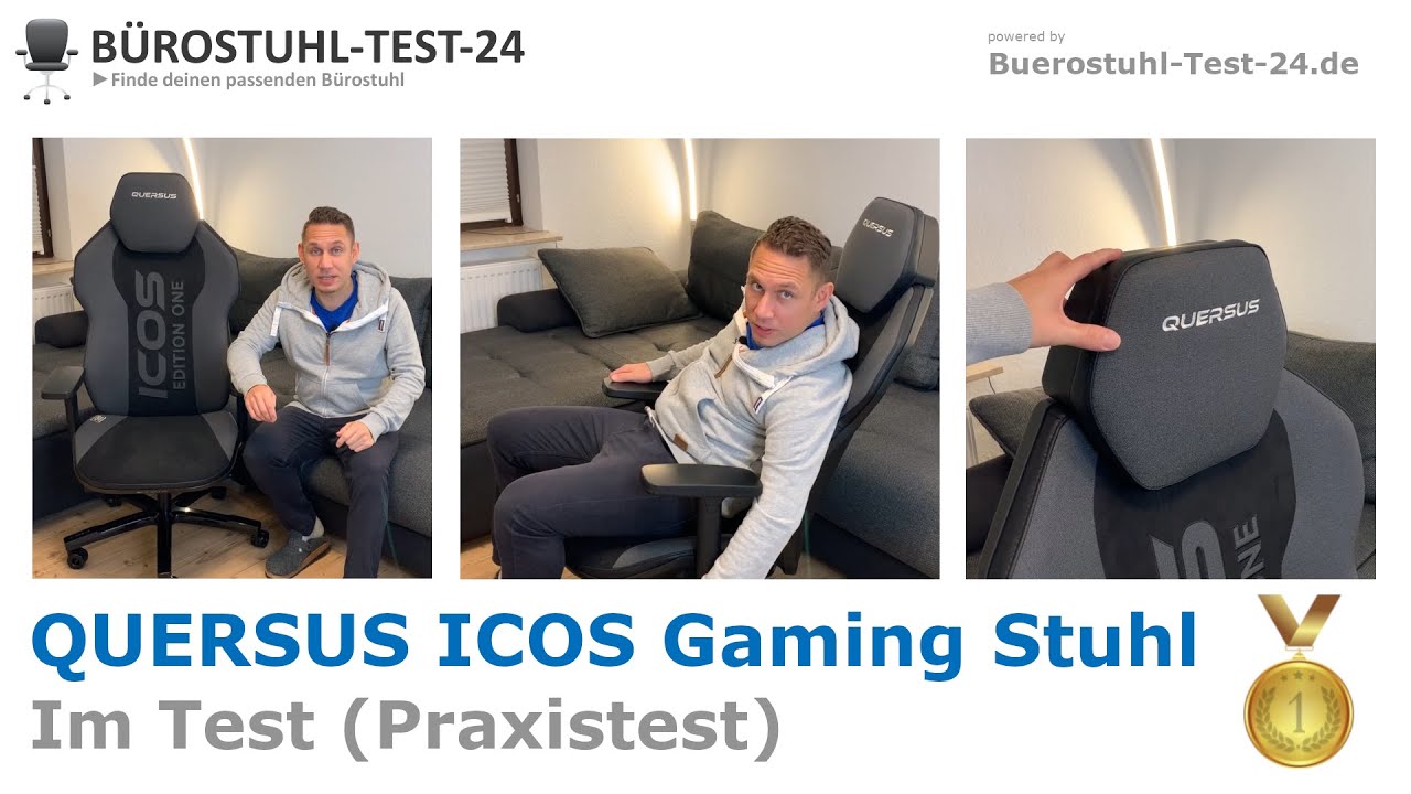 QUERSUS ICOS Gaming Stuhl Test 🥇 Test & Review - Verarbeitung & Qualität (Praxistest)