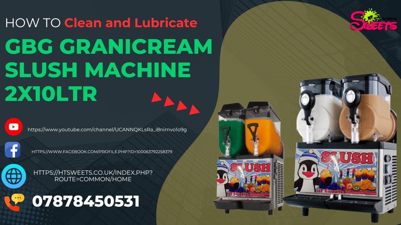 How to Clean and lubricate Your GBG Granicream Slush Machine | Step-by-Step Guide