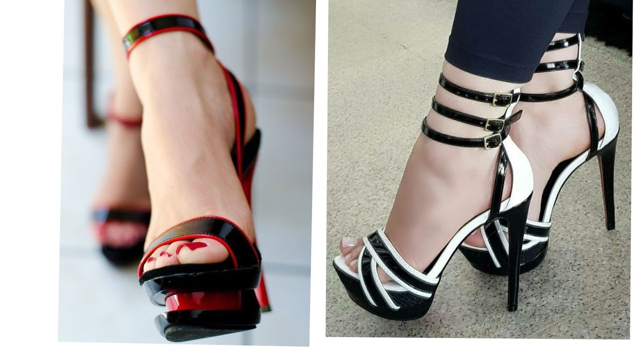Mesmerizing collection of platform high heels//high heel sandals for ladies #platformheel.