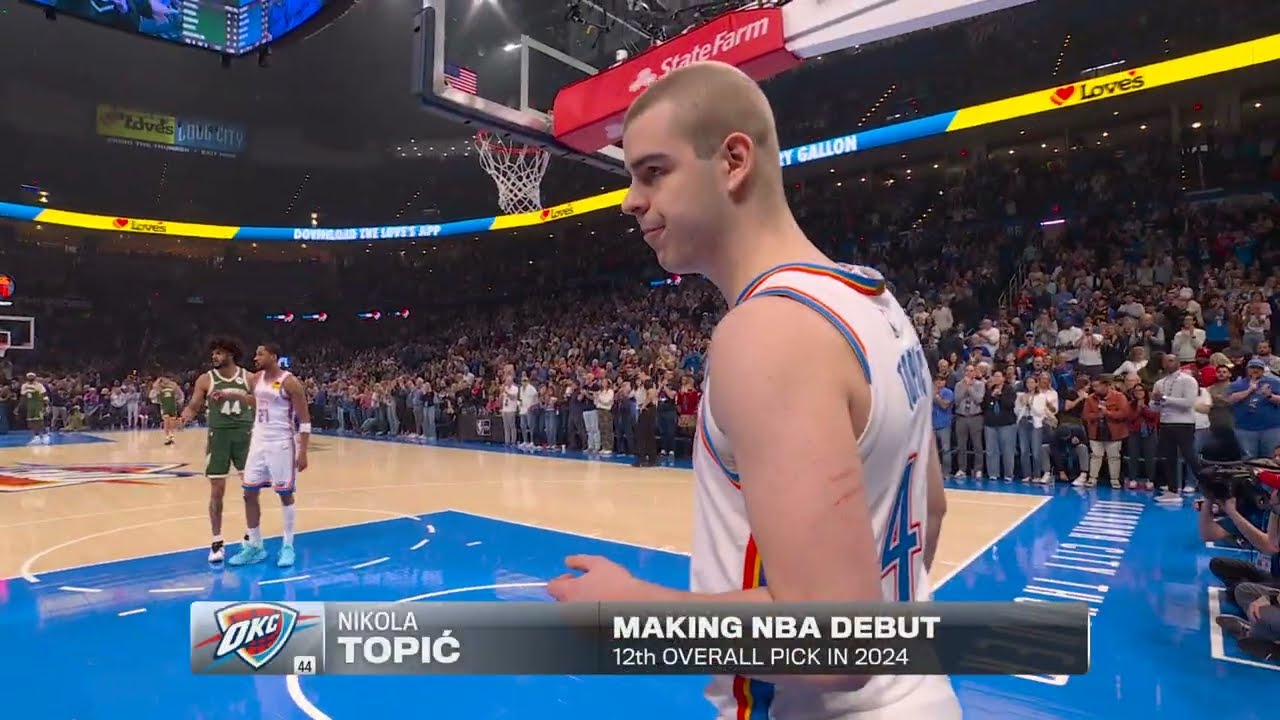 Nikola Topić Receives A Standing Ovation In OKC Debut 👏 | February 12, 2026